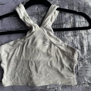 POL Ivory knit bralette Top